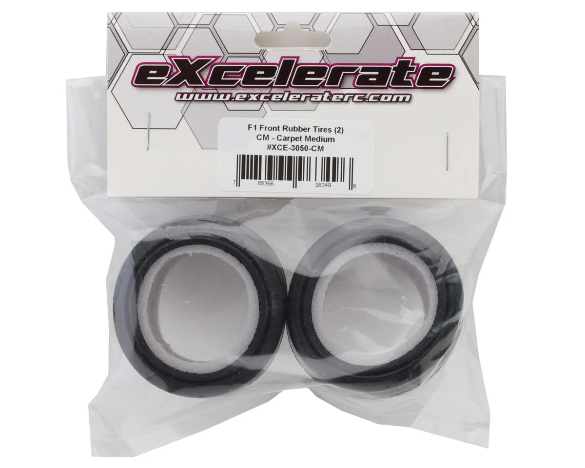 F1 Front Rubber Tires (X2) (Medium)