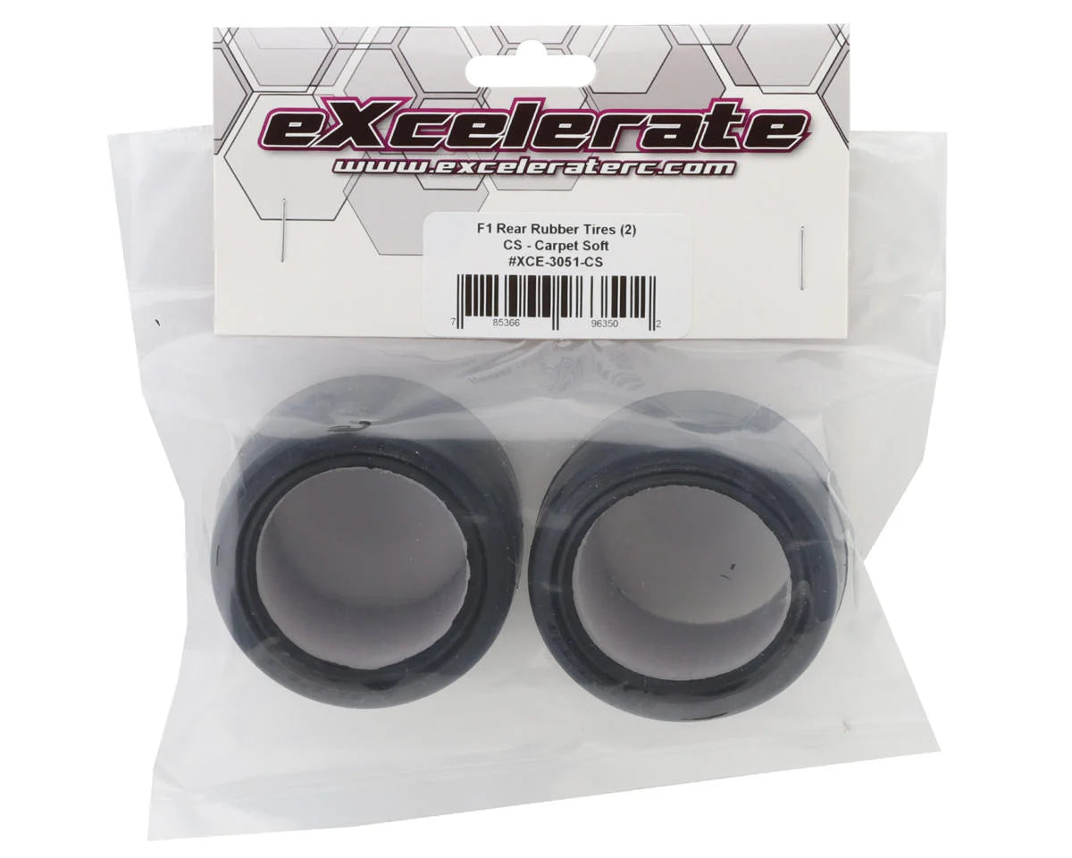 F1 Rear Rubber Tires (X2) (Soft)