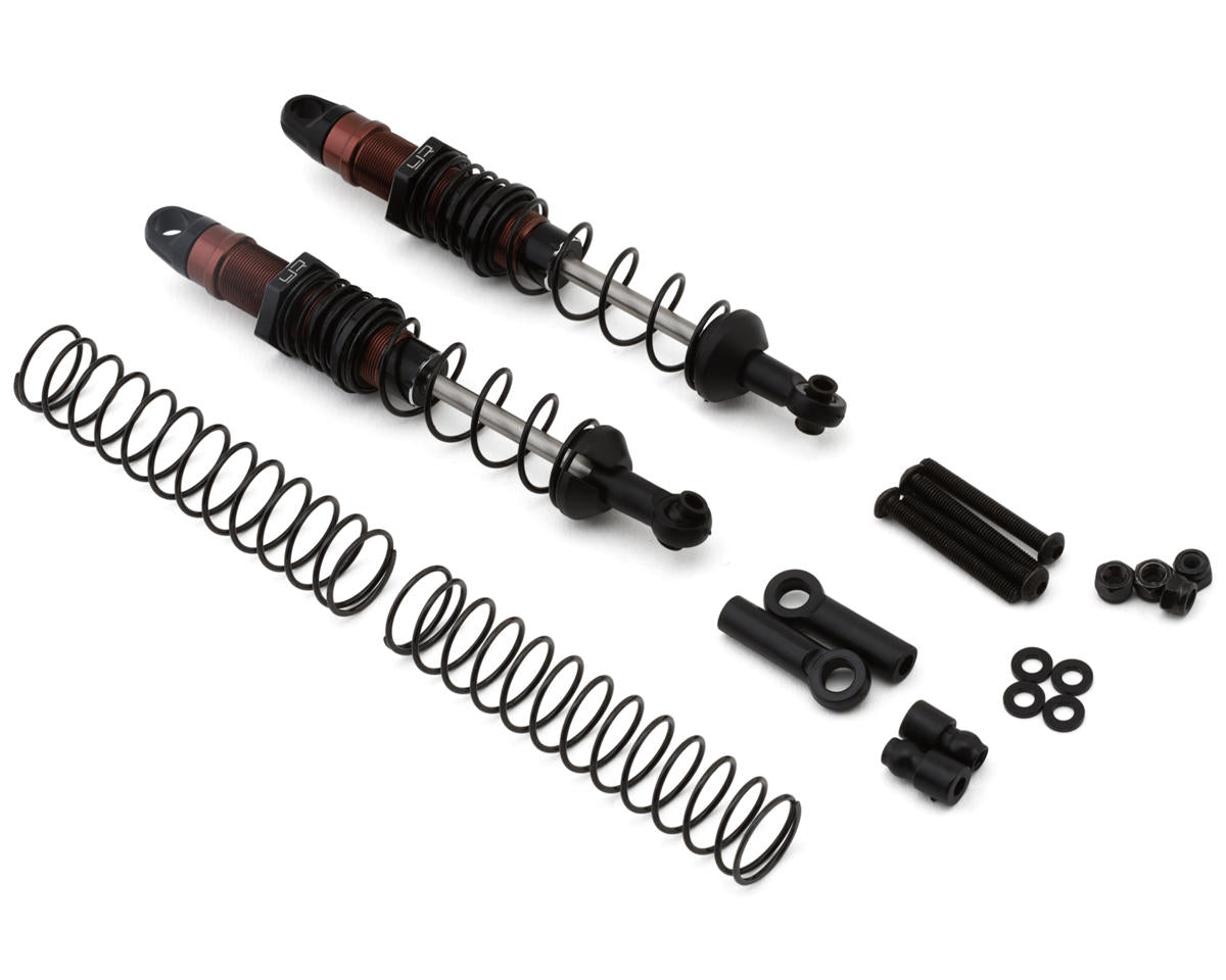Aluminum Desert Cobra Dual Spring Shocks (Black) (2) (100mm)
