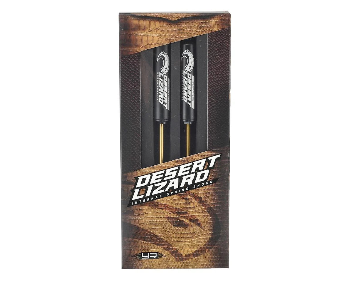 110mm Desert Lizard Two Stage Internal Spring Shock (2) (Black)