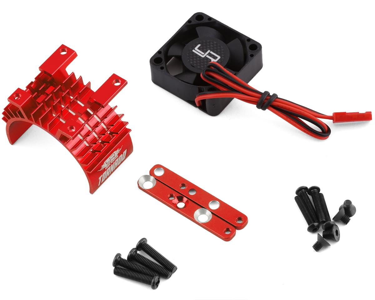 540/550 Aluminum Heat Sink w/30mm High Speed Tornado Fan (Red)