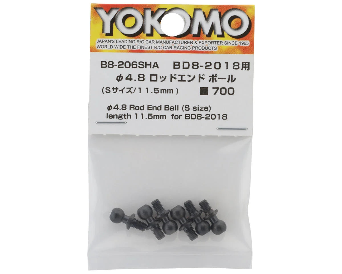 Rod End Ball Set (6) (4.8mm/11.5mm)