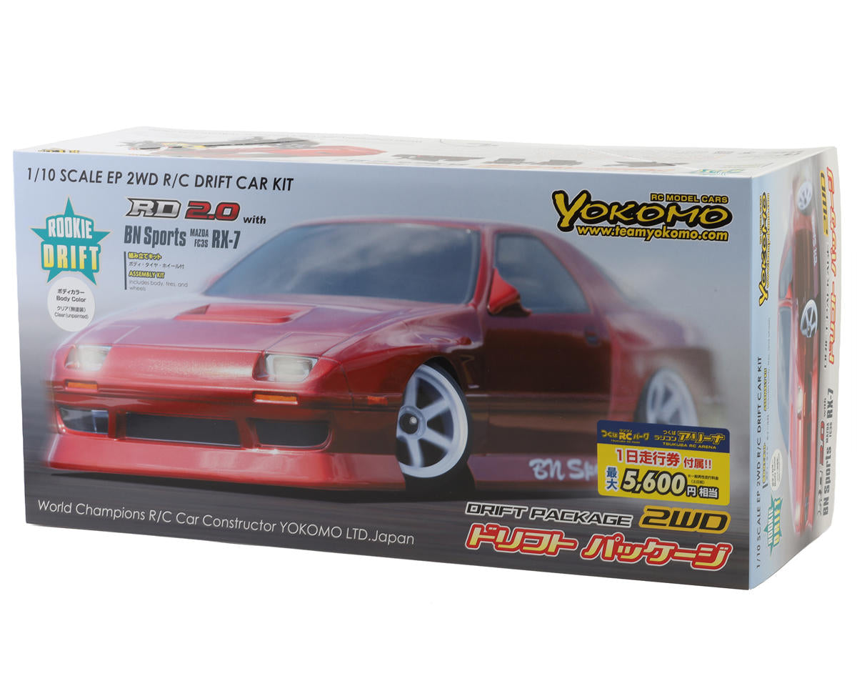 RD2.0 "Rookie Drift" 1/10 RWD Drift Car Kit (Clear) w/BN Sports Mazda FC RX-7 Body