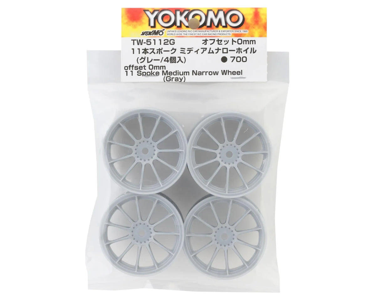 11-Spoke Touring Car Wheels (x4) w/12mm Hex