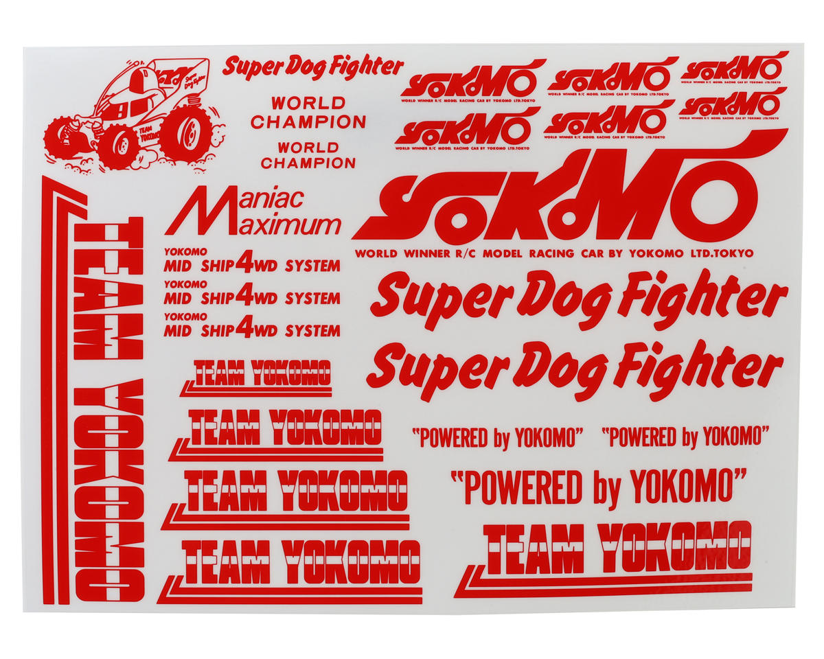 Yokomo Super Dog Fighter Decal Set