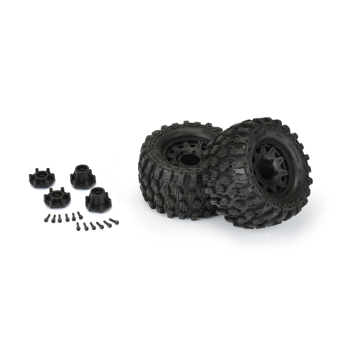Pro-Line 10190-10 1/10 Hyrax Front/Rear 2.8" MT Tires Mounted 12mm Blk Raid (2)
