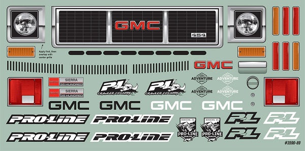Pro-Line 1973 GMC Sierra 3500 Clear Body for 12.3" (313mm)