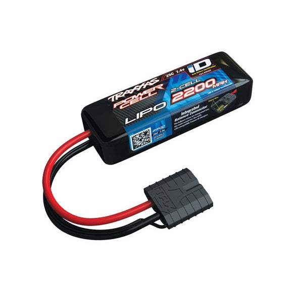 2200mAh 2S 7.4V 25C LiPo iD Connector Soft Case