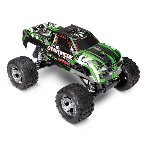 Traxxas Stampede 1/10 2wd XL-5 GREEN DC Charger RTR