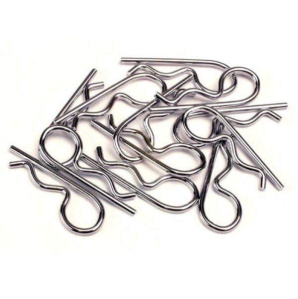 Traxxas 3934 Heavy Duty Body Clips (12) CHROME