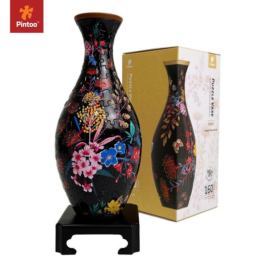Elegant Floral Print - Puzzle Vase