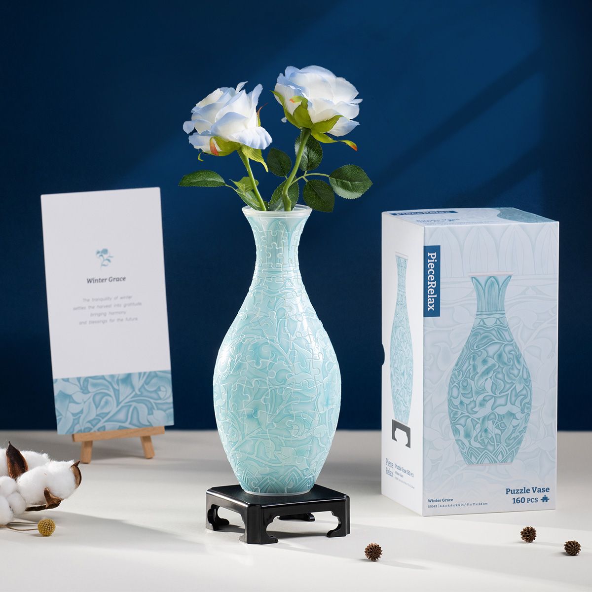 Winter Grace - Puzzle Vase