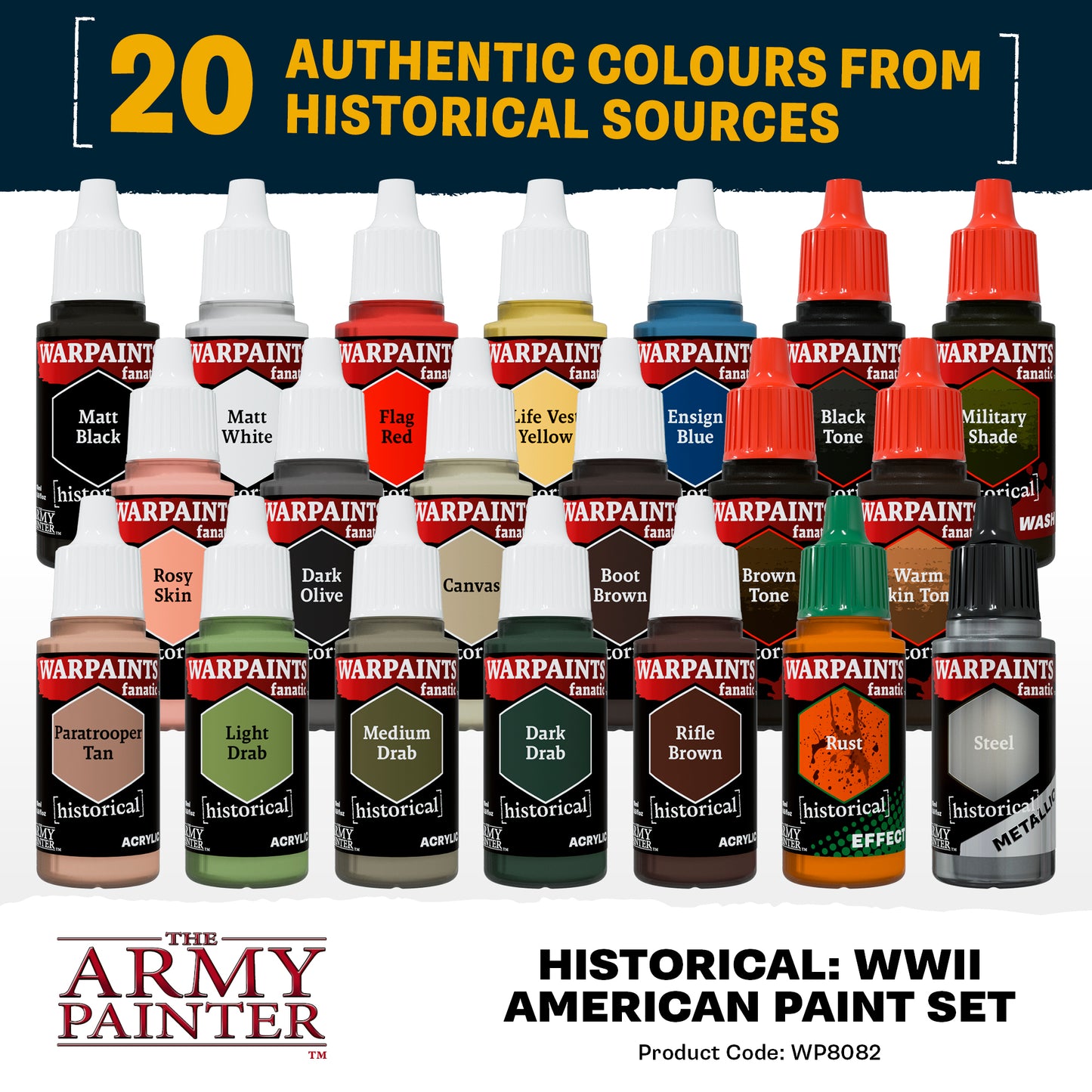 Army Painter Warpaints Historical: WWII American Set