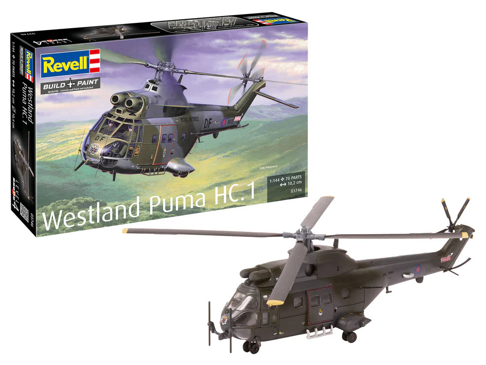 1:144 RAF classic from the Cold War era - Westland Puma HC.1 model kit