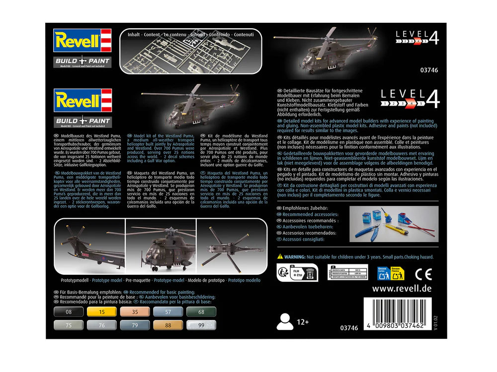 1:144 RAF classic from the Cold War era - Westland Puma HC.1 model kit
