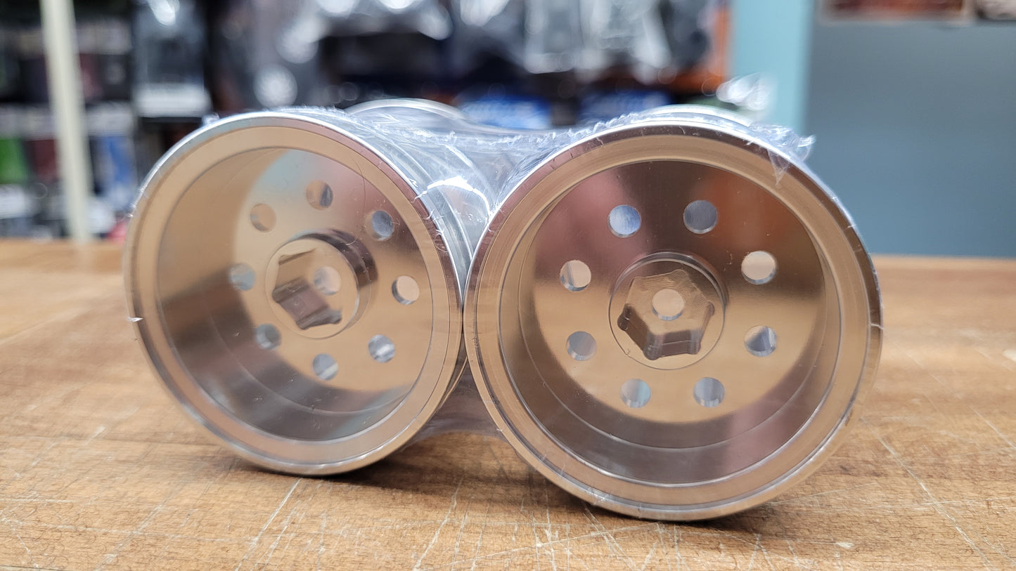 Aluminum truck wheels (x2)