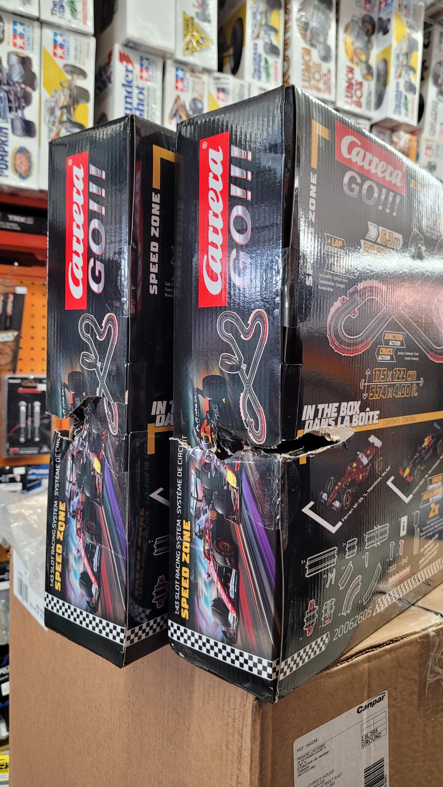 Speed Zone 1:43 Slot Car Set - DAMAGED BOX