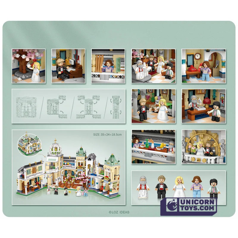 Open and close Wedding Church Building Brick Set