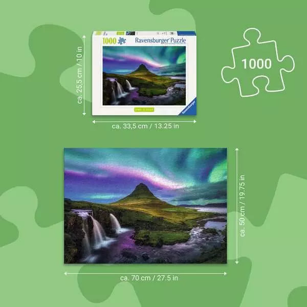 Aurora Over Kirkjufell - 1000 PIECE