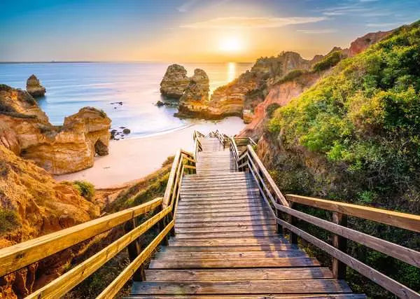 Beautiful Walkways: Stairway to Camilo Beach, Algarve