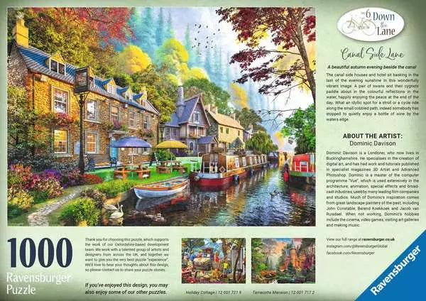 Down Lane No 6: Canal Side Lane - 1000 PIECE