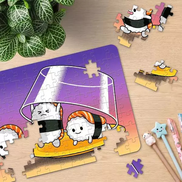 Kawaii Breakfast, Lunch & Dinner Puzzle & Easel Set - 3 in a Box!