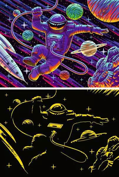 Outer Space Adventure - 200 PIECE