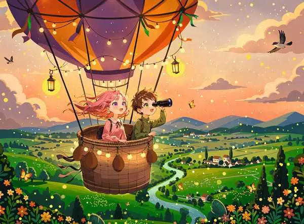 Cozy Sunset Sky Ride - 300 PIECE