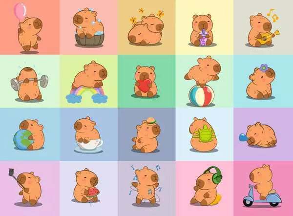 Capybara - 100 PIECES