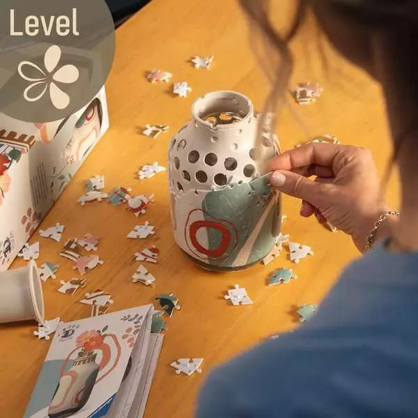 3D Puzzle - Vase Organic Beige - 162 pieces