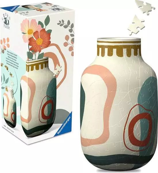 3D Puzzle - Vase Organic Beige - 162 pieces