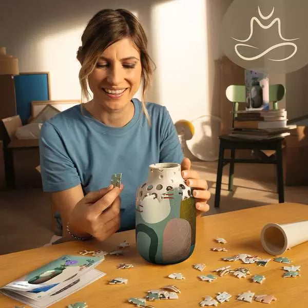 3D Puzzle - Vase Organic Sage - 162 pieces