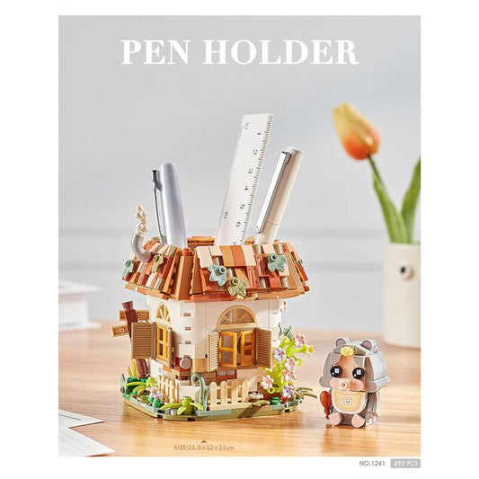 Mouse House Pen Holder | LOZ 1241 Mini Block Building Bricks Set