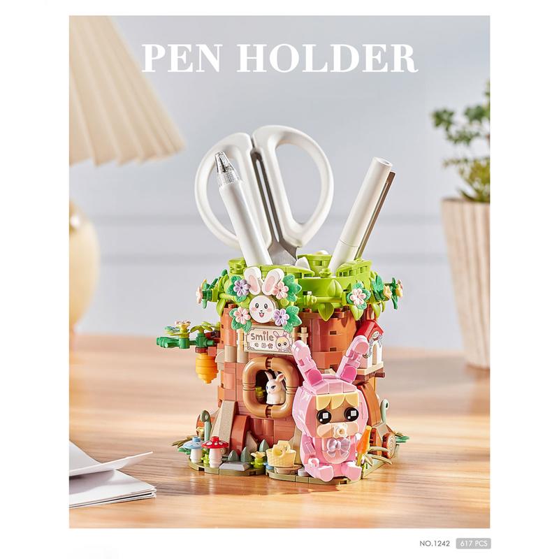 Rabbit House Pen Holder | LOZ 1242 Mini Block Building Bricks Set ...