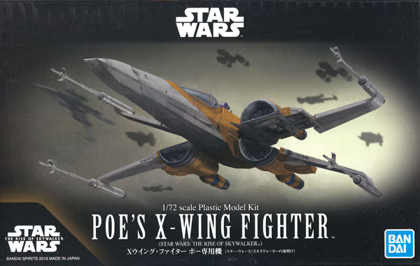 "Star Wars" 1/72 Scale Poe's X-Wing Fighter Plastic Model Kit