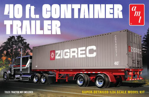 1/24 scale 40 ft. Container Trailer