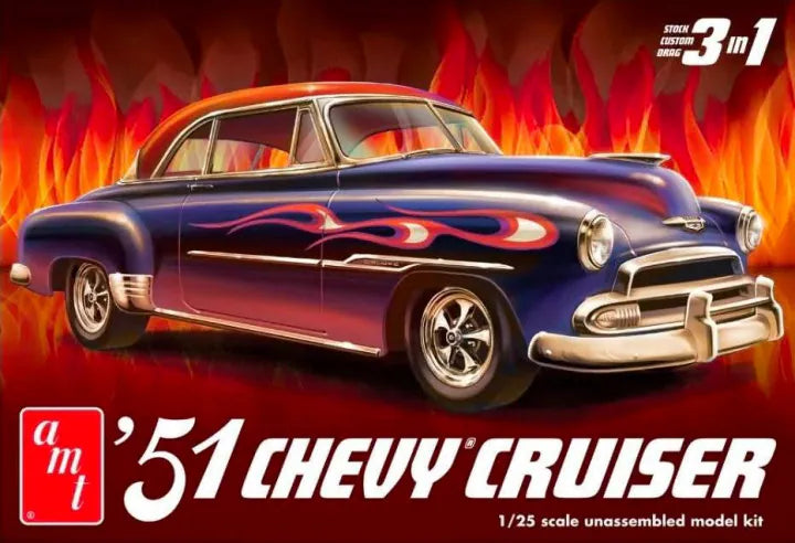 AMT 1/25 1951 Chevy Custom Cruiser Model Kit (Level 2)