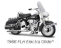 Maisto 1/18 H-D Motorcycles, Series 41 1966 FLH Electra Glide