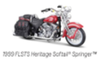 Maisto 1/18 H-D Motorcycles, Series 42 1999 FLSTS Heritage Softail Springer
