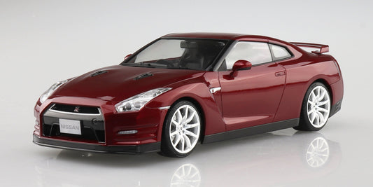 Aoshima 1/24 Nissan R35 GT-R '14 Gold flake Red Pearl