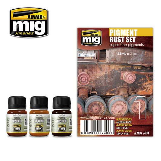 Ammo Mig Rust Pigment Set