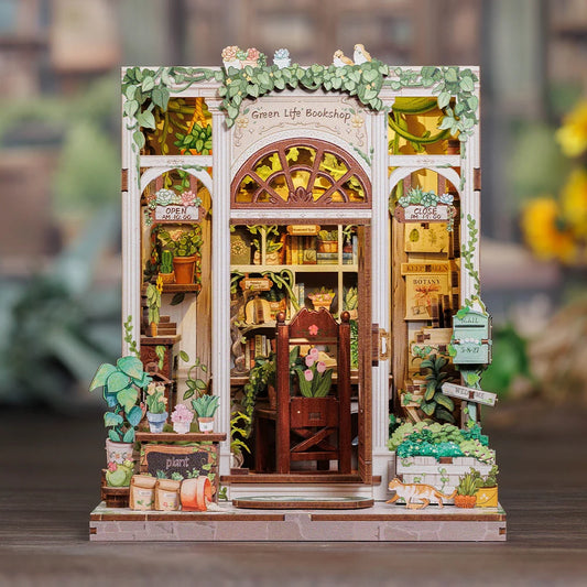 Green Life Bookshop -  DIY Miniature House Kit