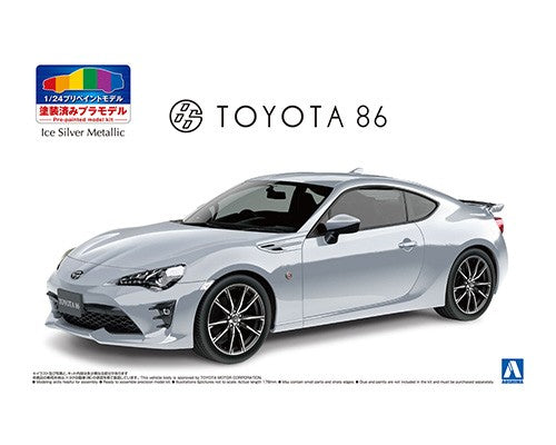 Aoshima 1/24 Toyota ZN6 Toyota 86 '16 Ice Silver Metallic