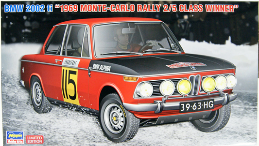 Hasegawa 1/24 BMW 2002 ti '1969 MONTE-CARLO RALLY 2/5 CLASS WINNER'
