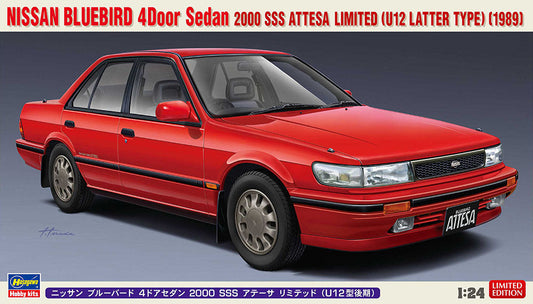 Hasegawa 1/24 Nissan Bluebird 4-door Sedan SSS ATTESA Limited (U12 Type) Late Version