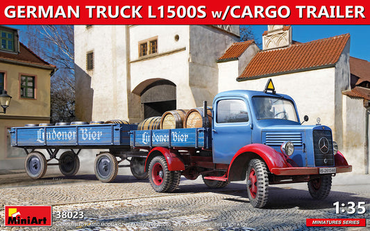 MiniArt 1/35 German Truck L1500S with Cargo Trailer