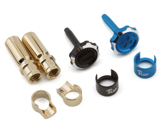 "Lockdown" Adjustable Bullet Plug Grips w/5mm Bullets (Blue/Black)