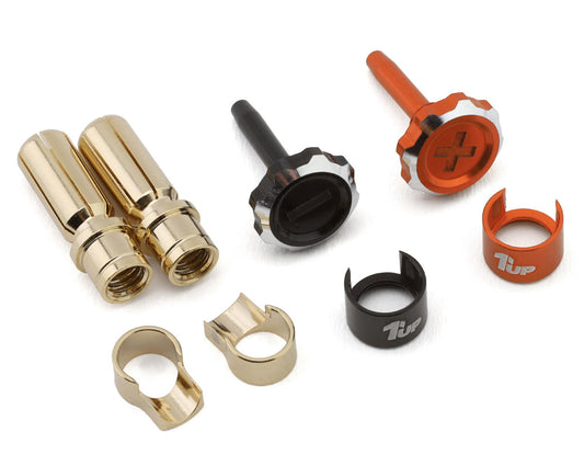 "Lockdown" Adjustable Bullet Plug Grips w/5mm Bullets (Orange/Black)