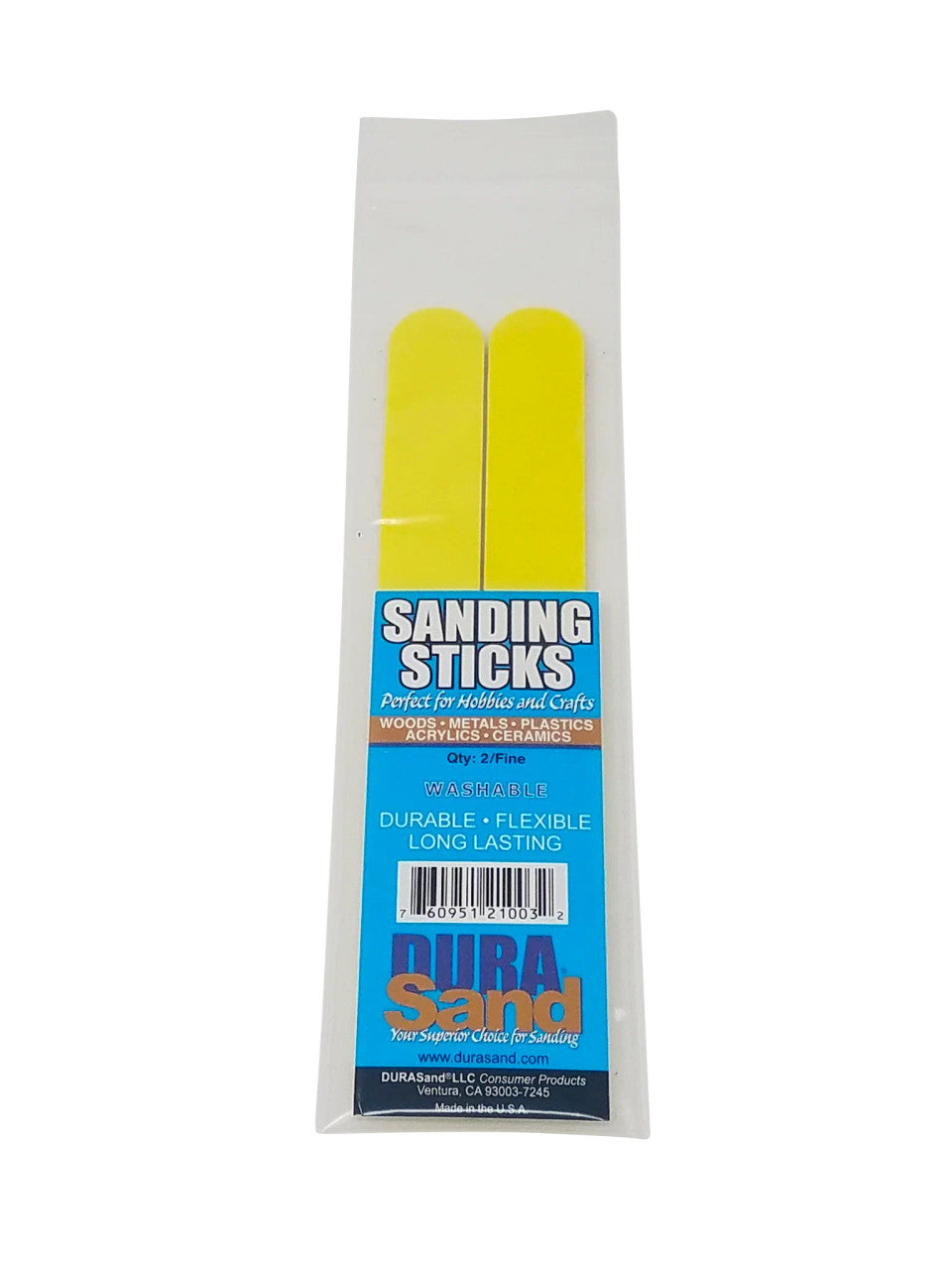 Sanding Sticks 240/240 Grit, Yellow (x2)