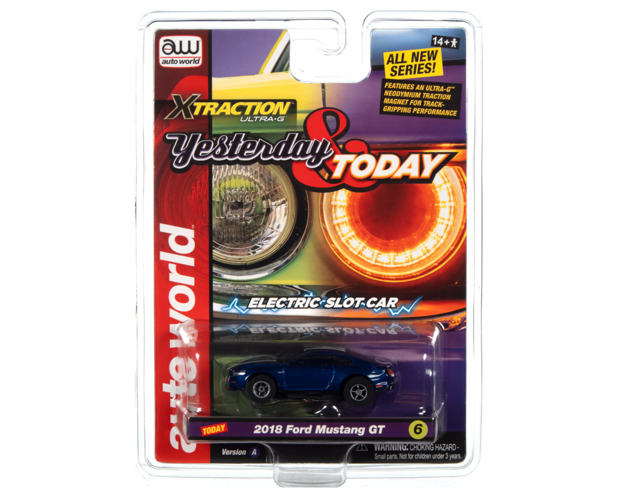 2018 Ford Mustang GT (Blue) HO Scale Slot Car